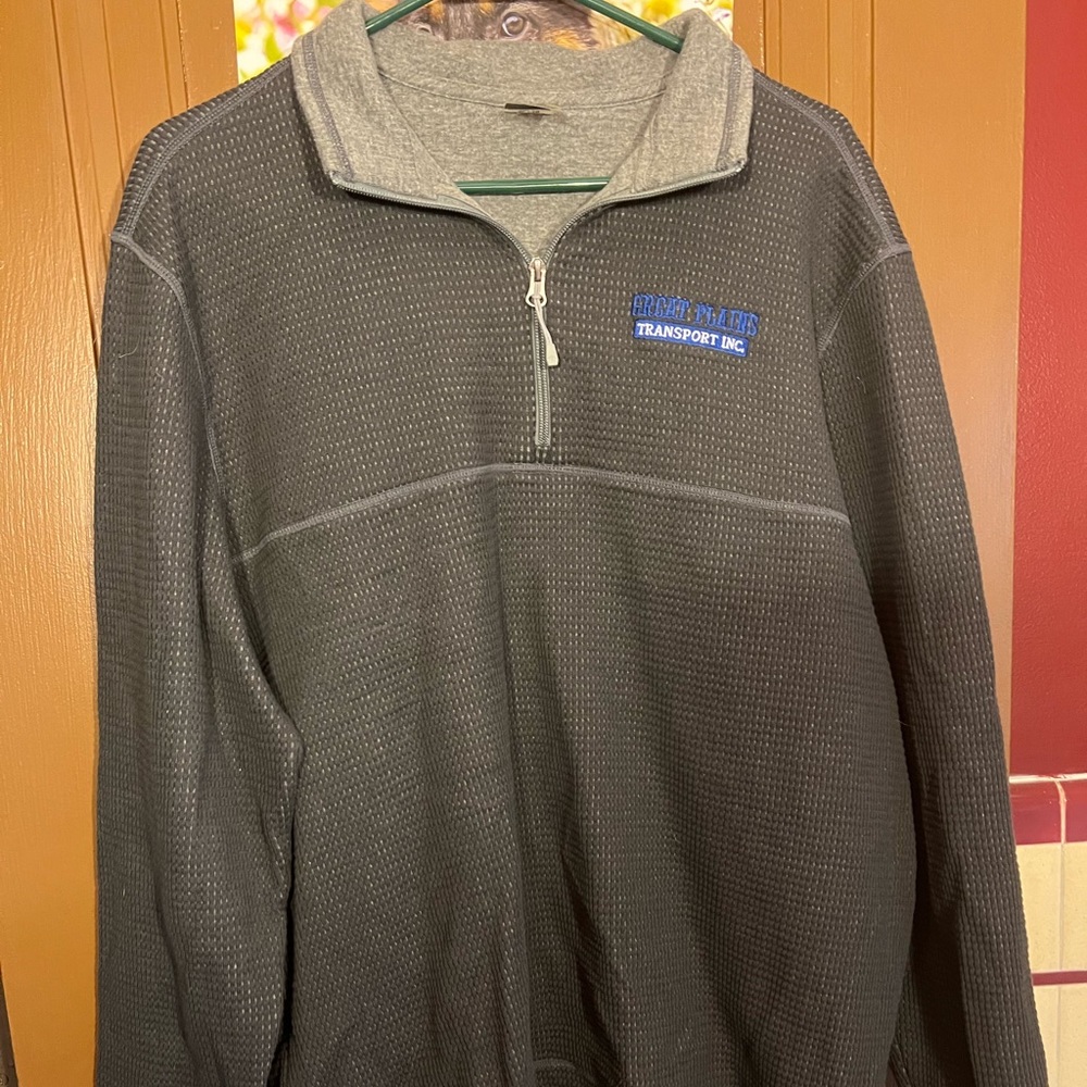 Great Plains transport inc storm creek zip up thermal long sleeve